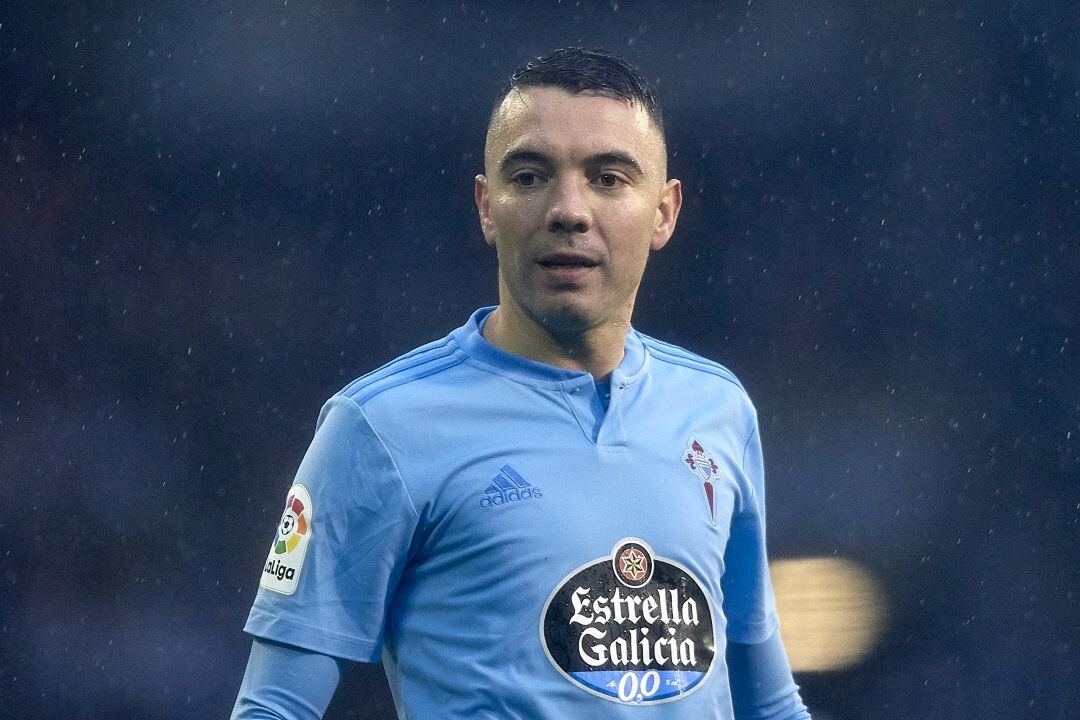 Iago Aspas, durante el Celta-Real Sociedad