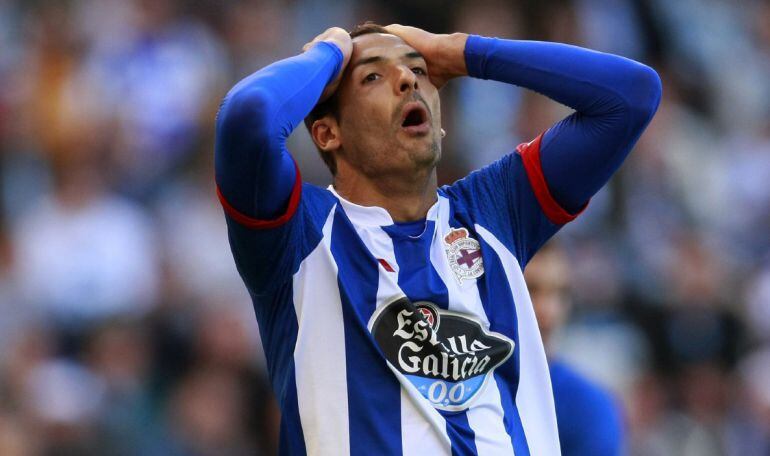 Celso Borges se lamenta de una acción en el partido frente al Getafe.