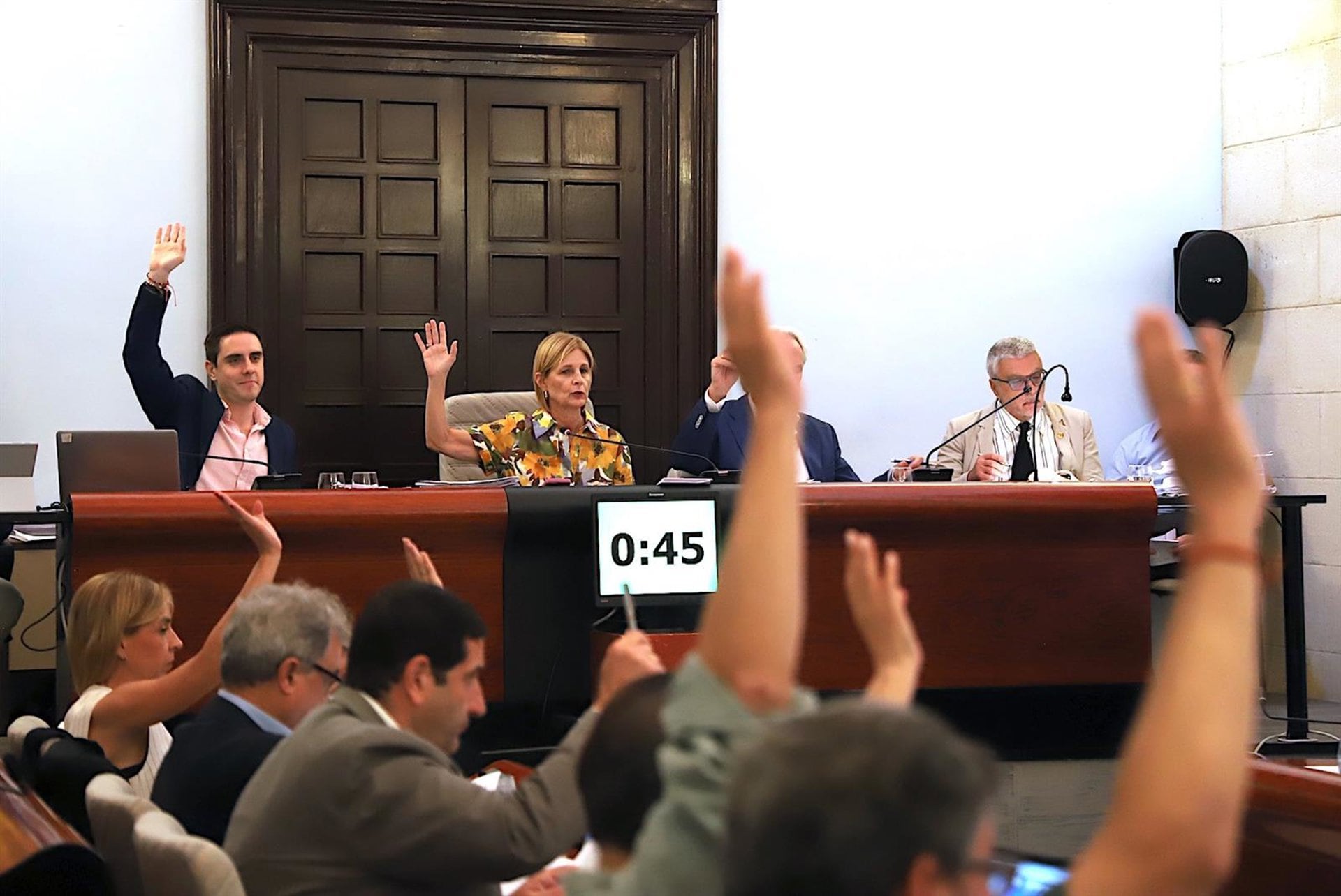 Pleno en el Ayuntamiento de Jerez