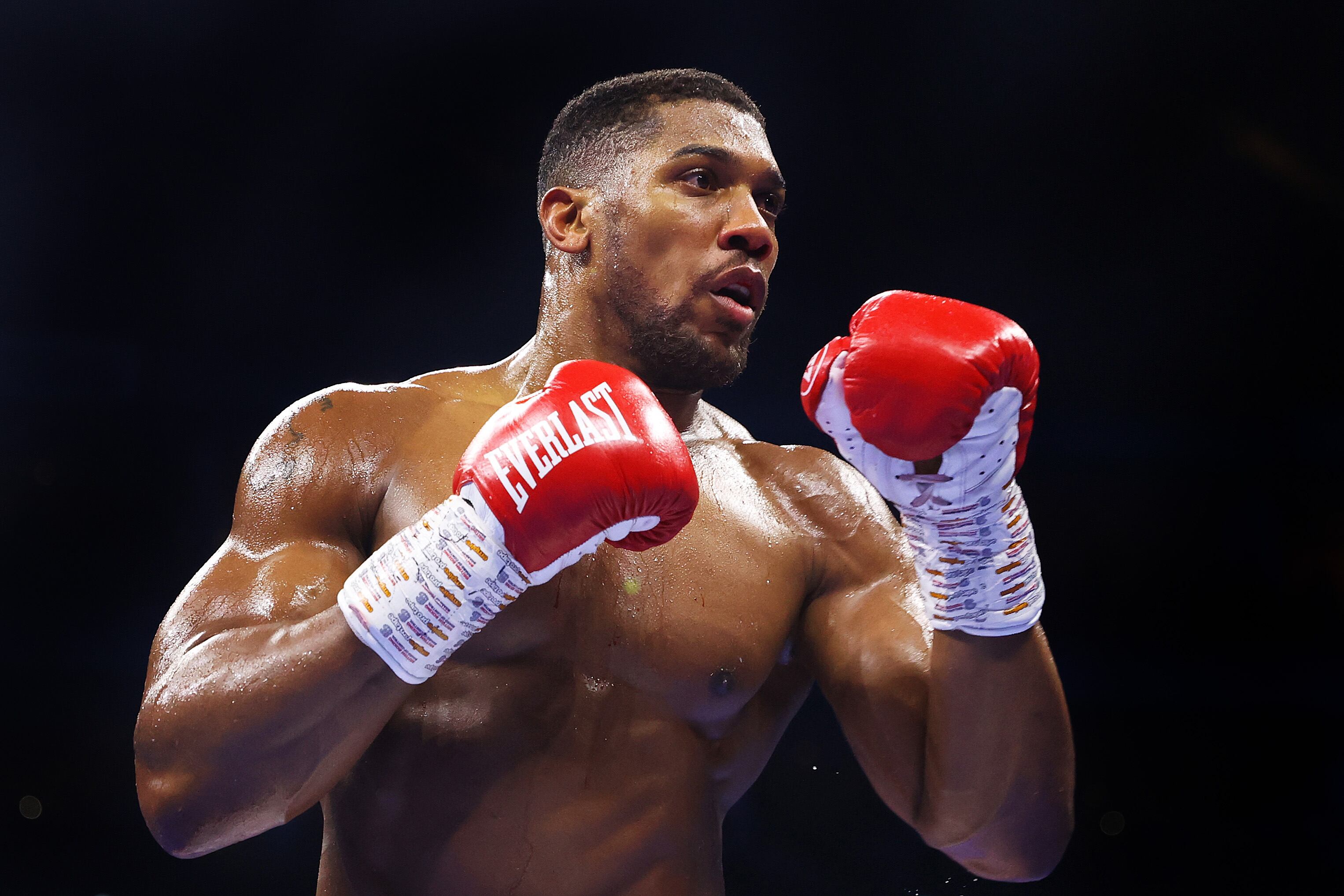 Anthony Joshua, durante un combate en 2023 en London