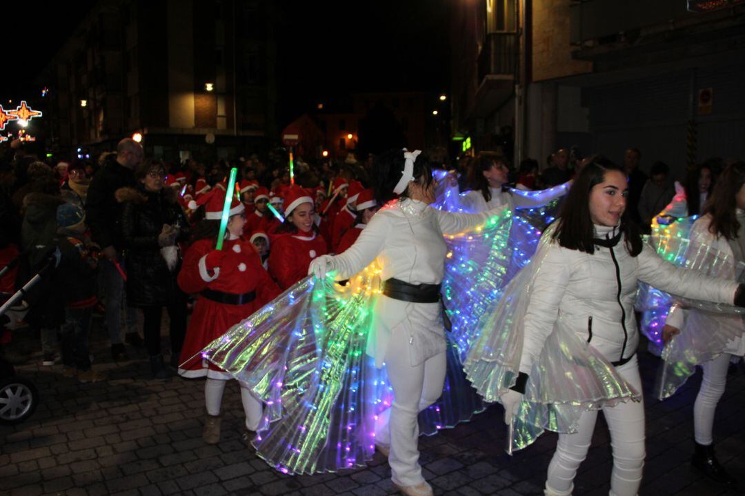 Pasacalles de Papa Noel en Cuéllar celebrado el pasado 22 de diciembre