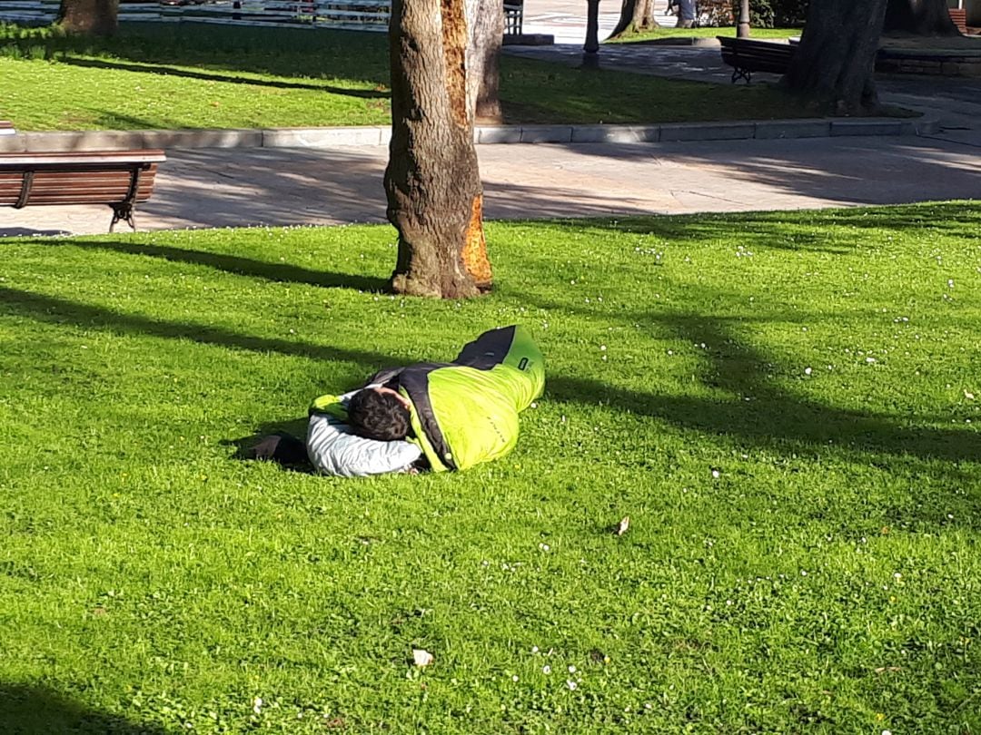 La acampada se produjo este viernes en la zona próxima al Escorialín