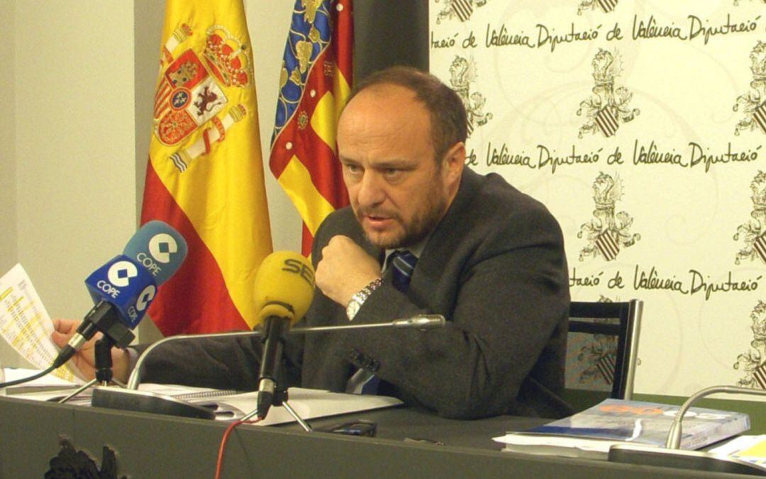 Foto de archivo de Rafa Rubio en la Diputación de valència