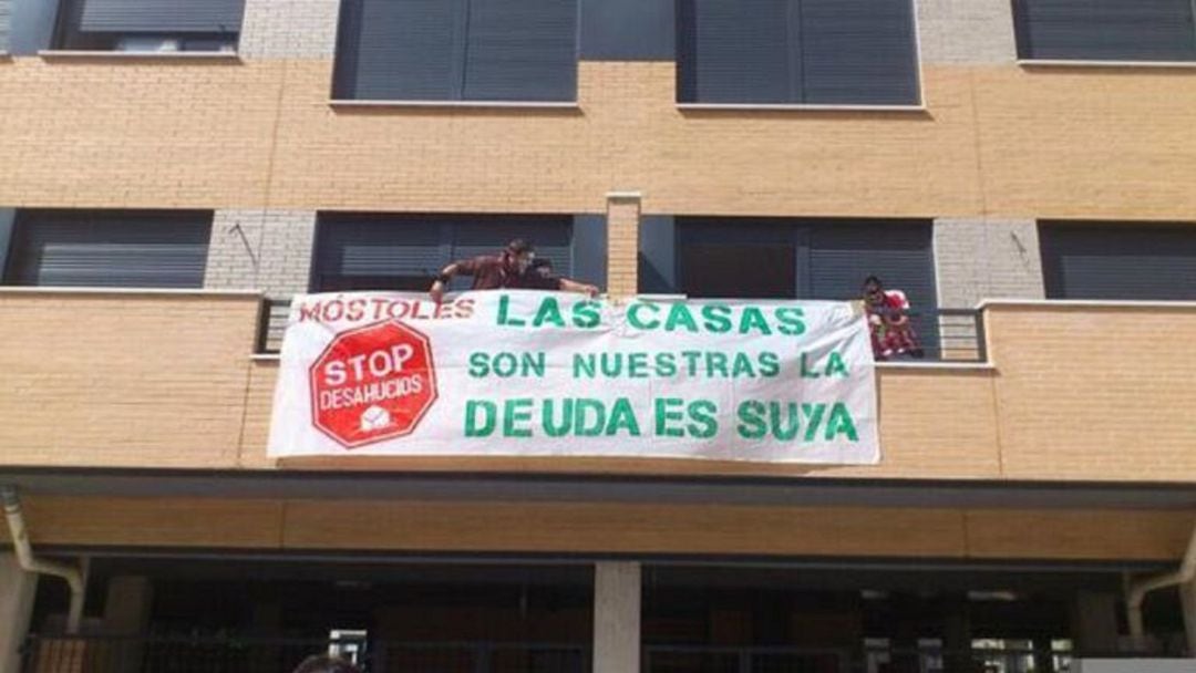 Edificio ocupado &quot;La Dignidad&quot; en Móstoles