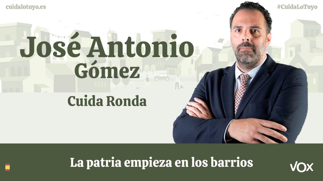 Imagen anunciadora de José Antonio Gómez, como candidato a la alcaldía de Ronda por Vox
