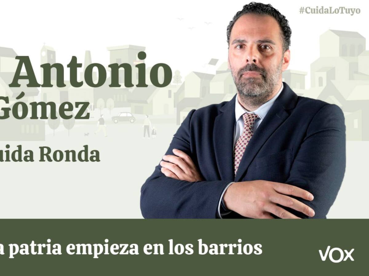 Vox anuncia que presentará candidatura a la alcaldía de Ronda a menos de dos meses para las elecciones municipales