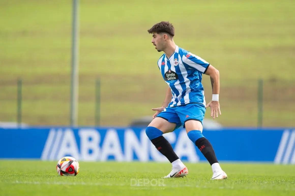 Óscar Marotías, esta temporada con el filial del Depor.