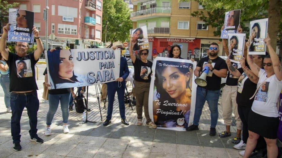 Manifestación pidiendo justicia para Sara