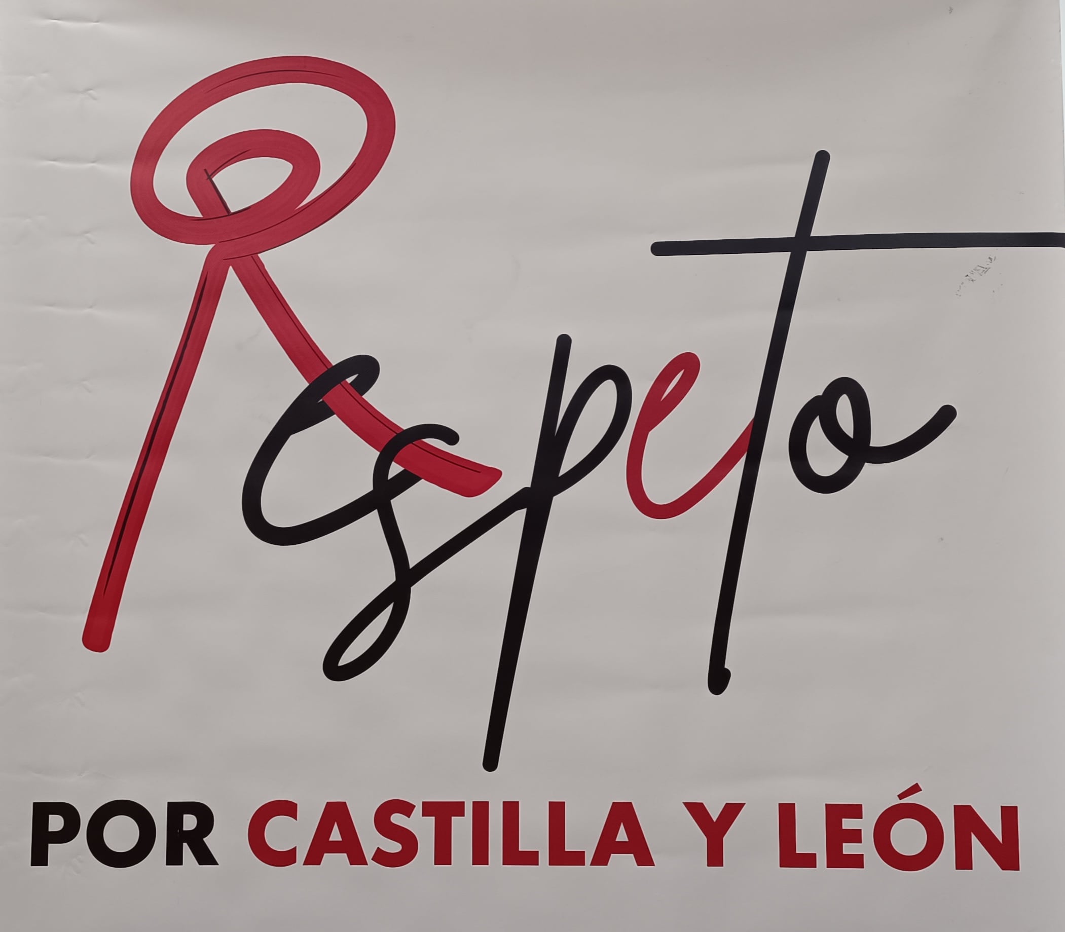 Cartel del Movimiento 'Respeto' que agrupa organizaciones políticas y sociales de Castilla y León