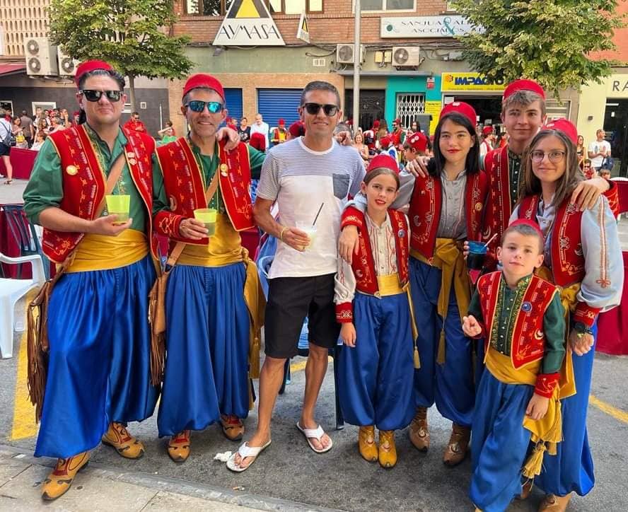 Pablete, en familia, en fiestas