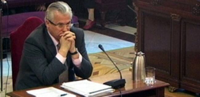 Baltasar Garzón, durante su juicio en el Supremo por investigar los crímenes del franquismo