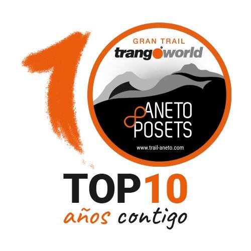 Logotipo del 10 aniversario de la Gran Trail Aneto Posets