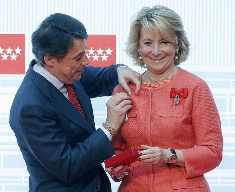 Esperanza Aguirre e Ignacio Gonzalez en mayo de 2013.