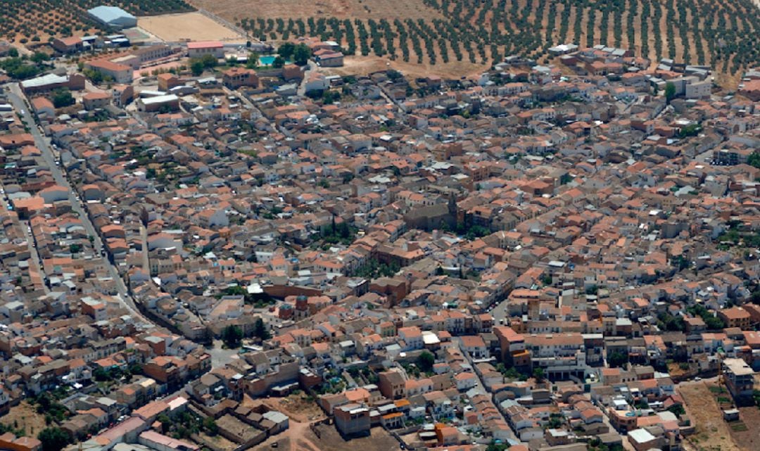 Vista aérea de Navas de San Juan.