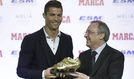 Cristiano, junto a Florentino