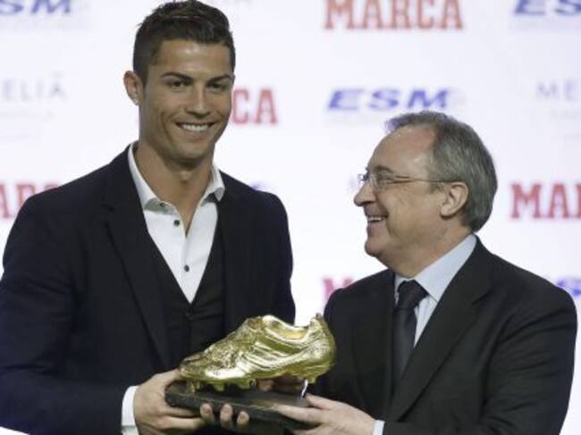 Cristiano, junto a Florentino