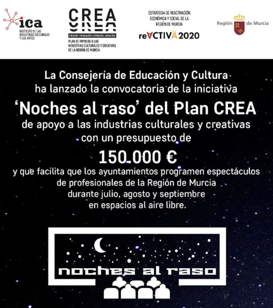 Cartel anunciador de 'Noches al raso'