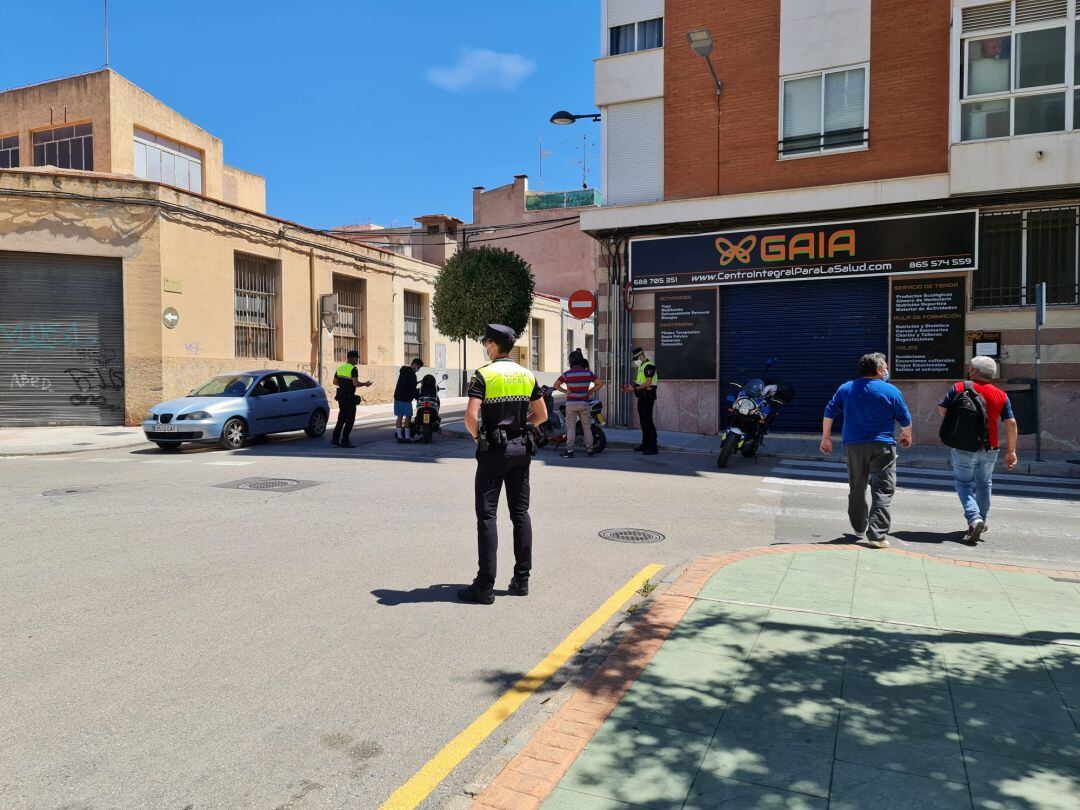 Control de motocilcetas de la Policía Local de Petrer 