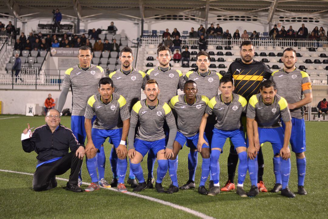 Once inicial del CF Gandia frente al Atlètic de Muro