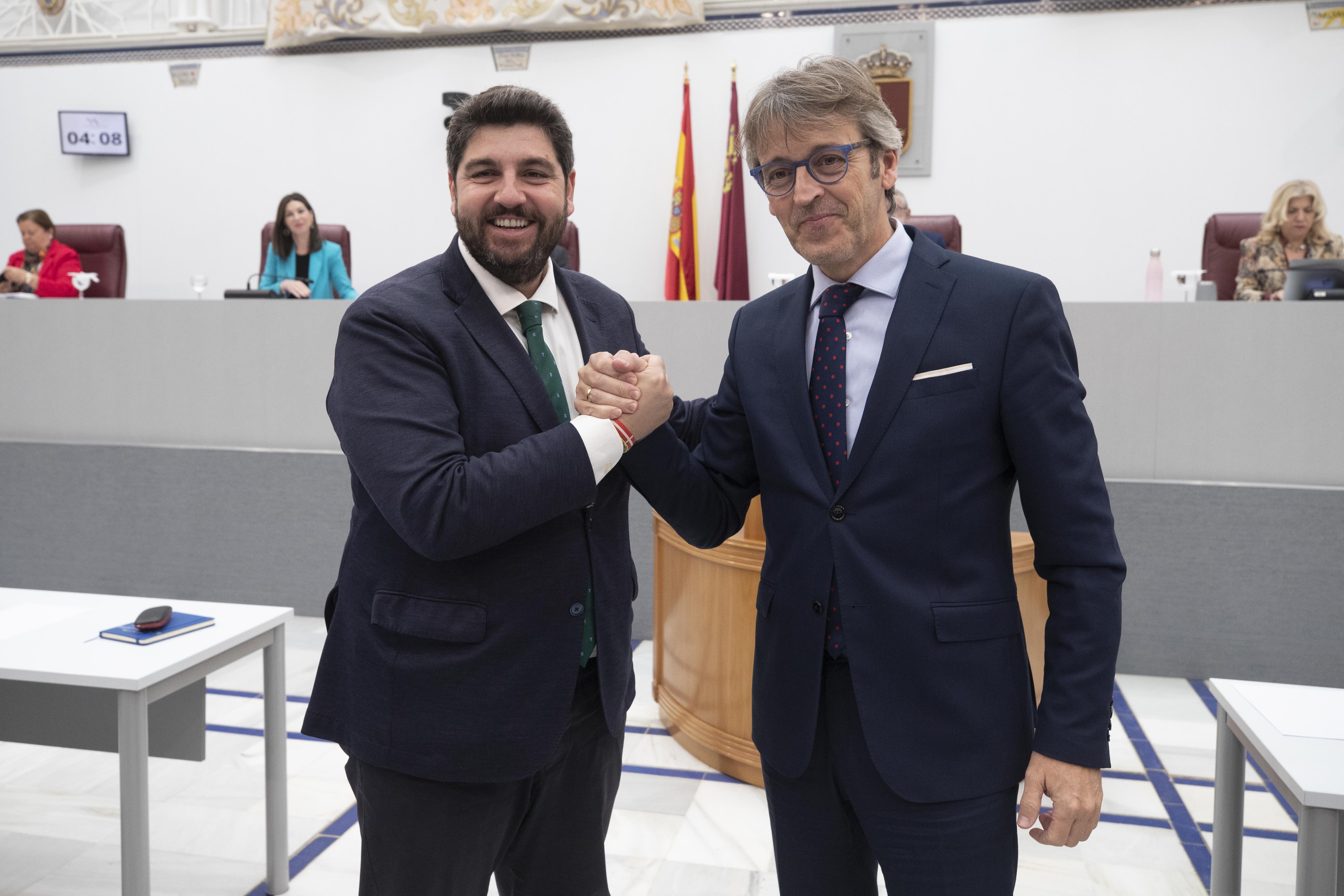 Fernando López Miras junto a Luís Alberto Marín