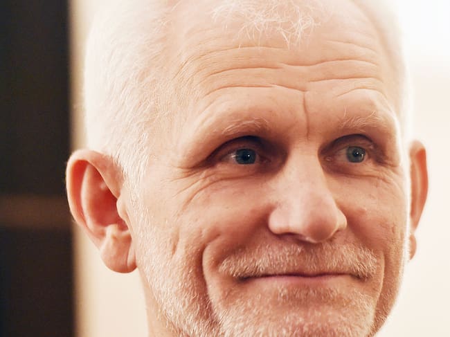 El activista Ales Bialiatski (Beliatsky).