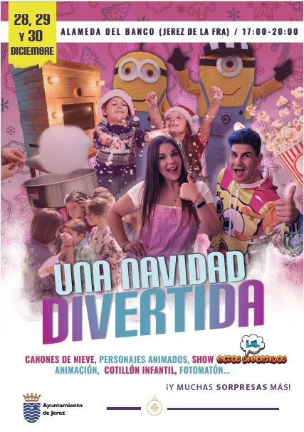 Cartel de &quot;Una Navidad divertida&quot;