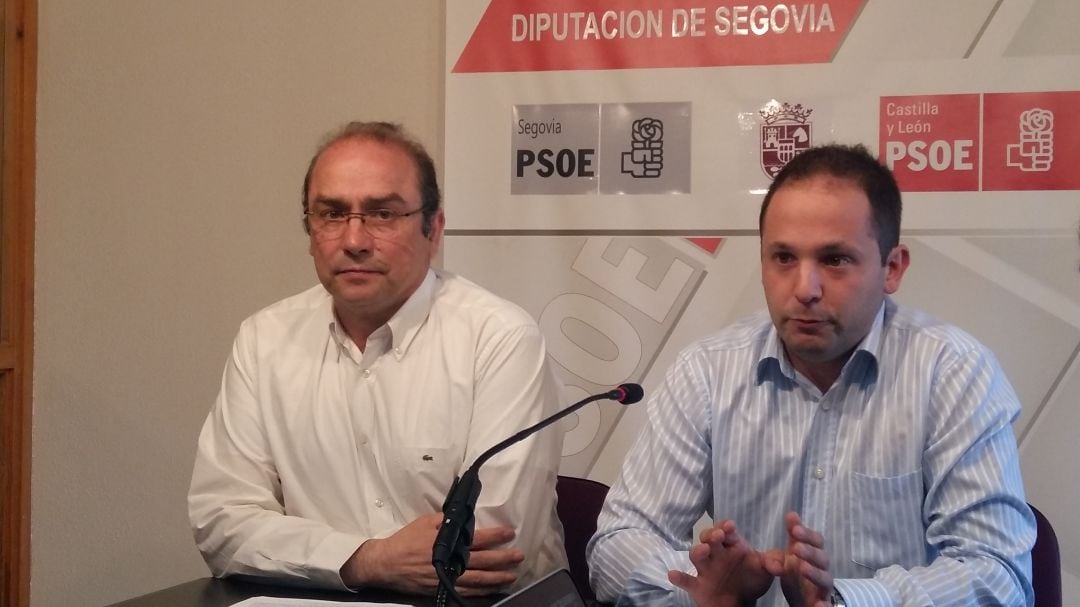 Alberto Serna junto al secretario de organización del PSOE José Antonio Mateo