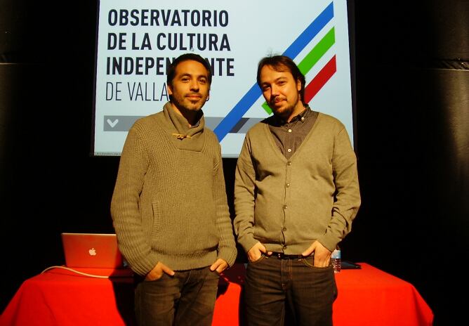 Carlos Chávez y José Carreño, dos de los miembros del Observatorio de la Cultura Independiente de Valladolid