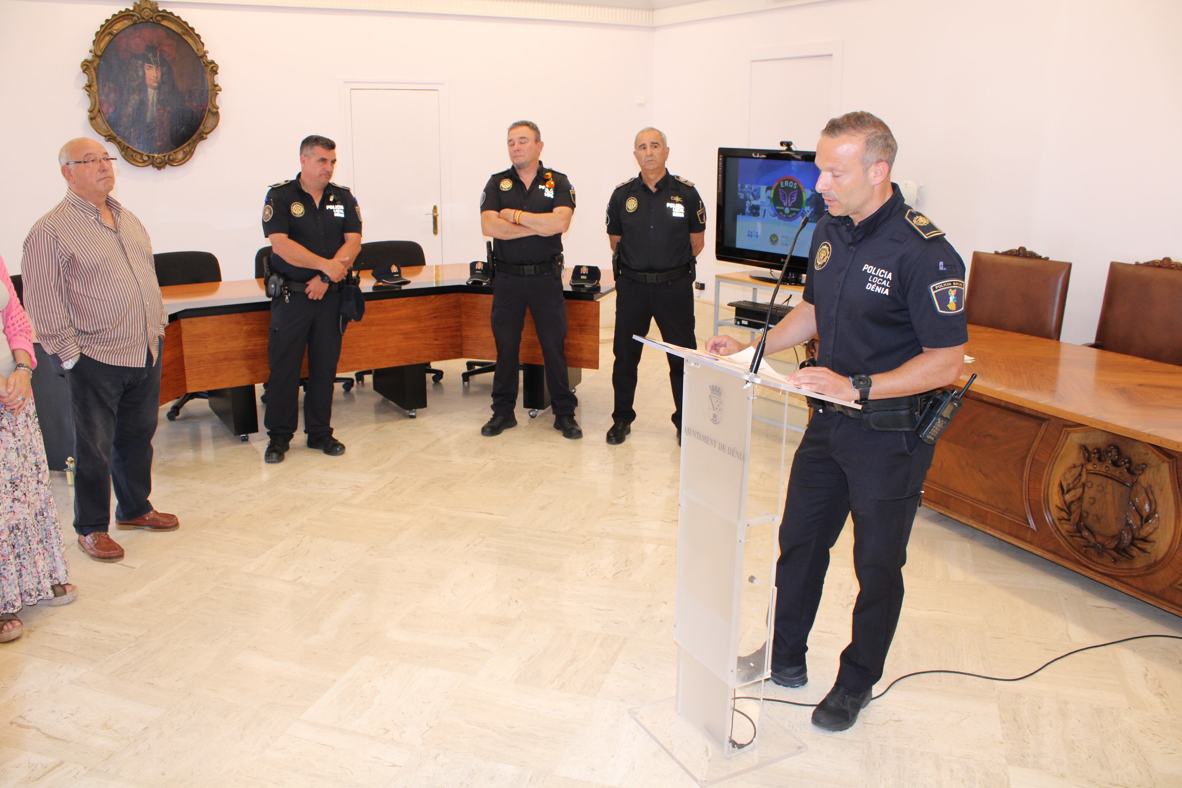 Presentación de la Unidad Eros de la Policía Local de Dénia.