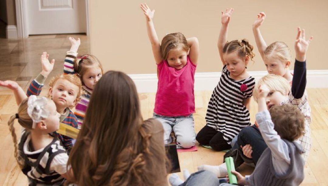 Niños en escuela infantil