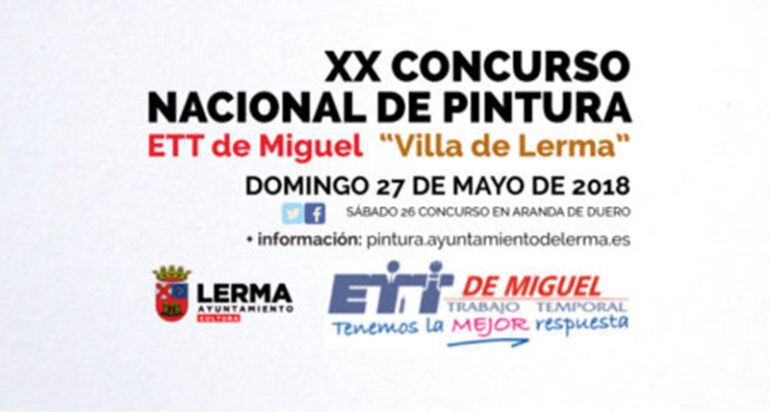 XX Concurso de Pintura ETT de Miguel &quot;Villa de Lerma&quot;