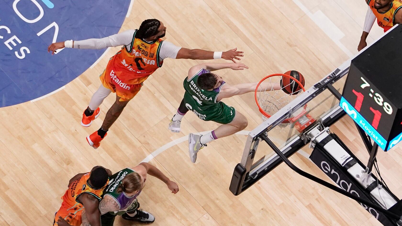 El Unicaja venció ampliamente al Valencia Basket