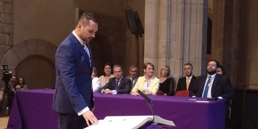 José Ramón Budiño en la toma de posesión como concejal