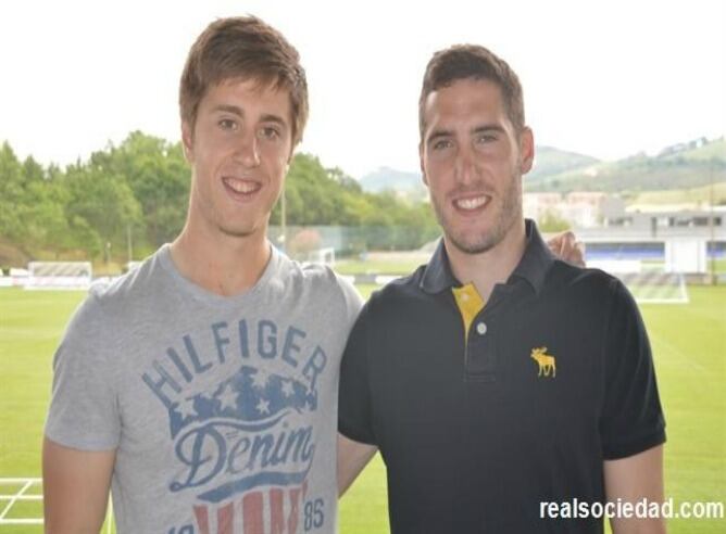 Jon Gaztañaga y Joseba Zaldua serán compañeros la próxima temporada en el primer equipo