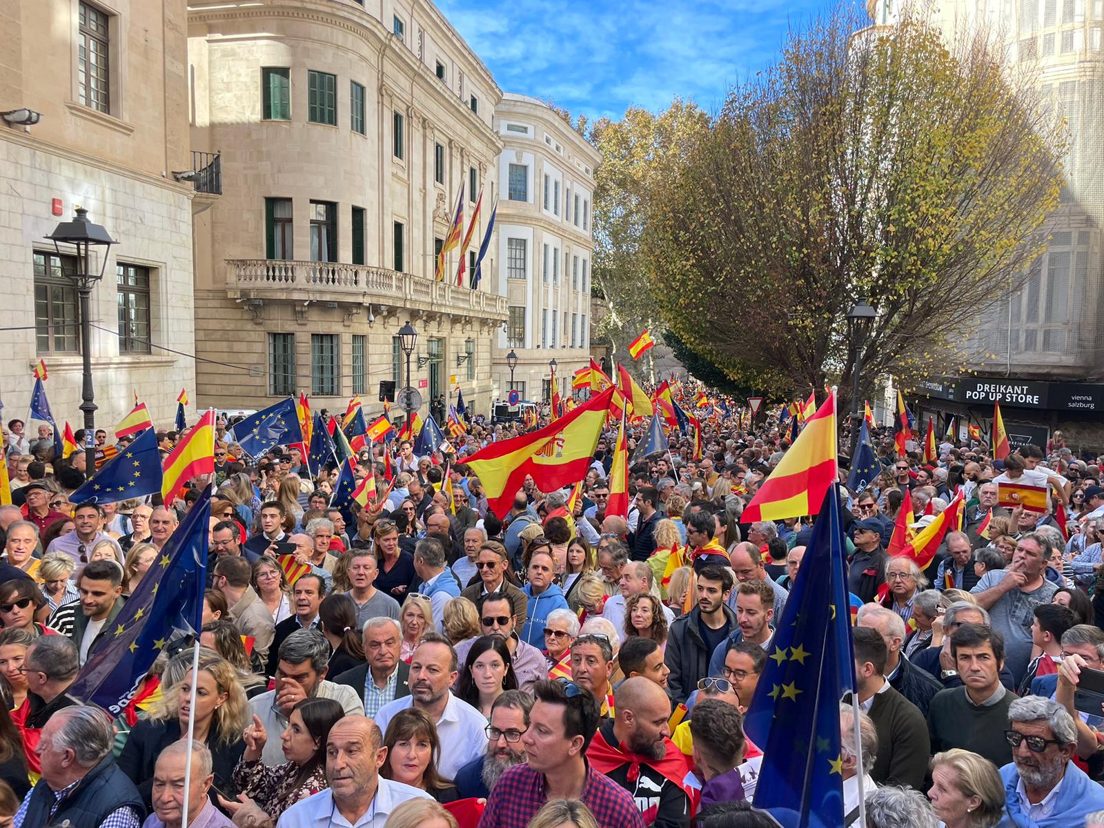 Imagen de la protesta en Palma