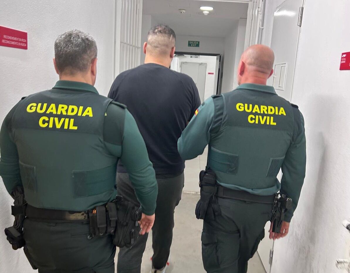 Un momento durante la detención