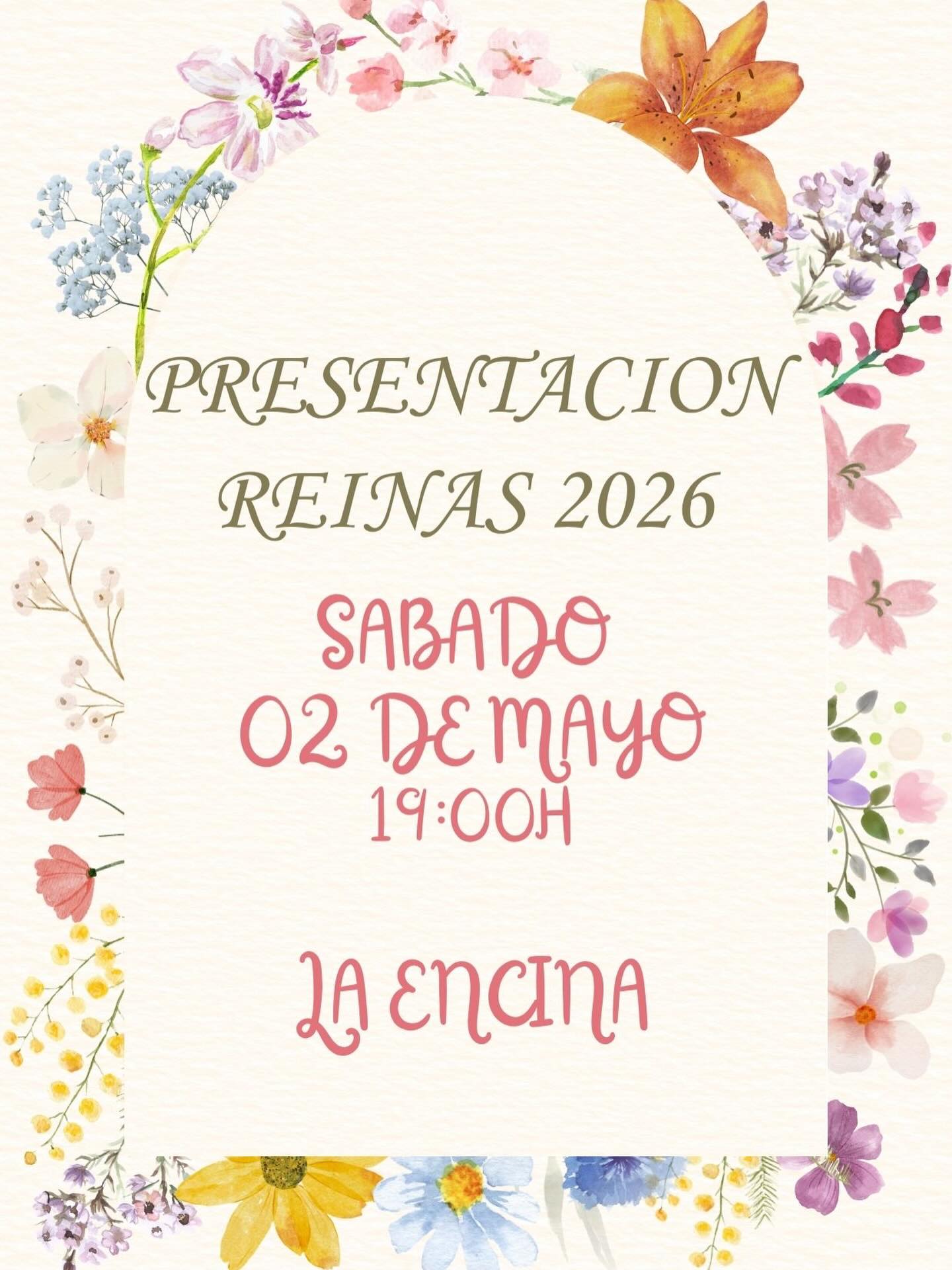 Cartel del acto