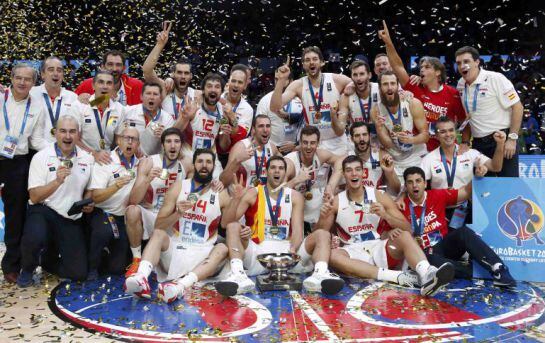 España, con su medalla de oro en el Eurobasket 2015.