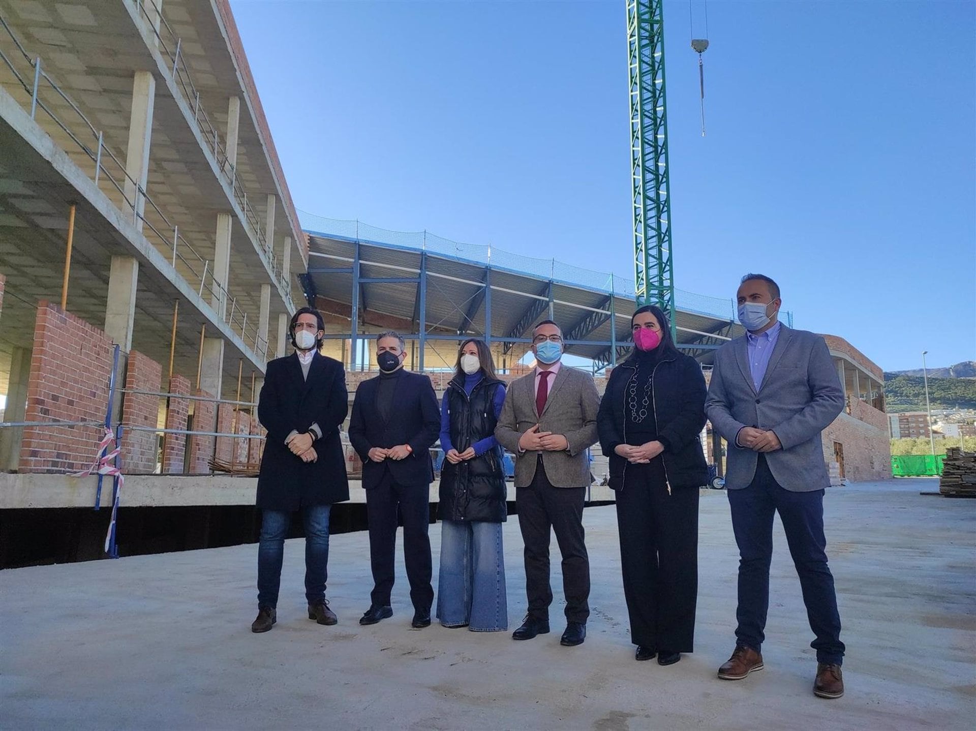 Visita a las obras del Conservatorio Superior de Música.
