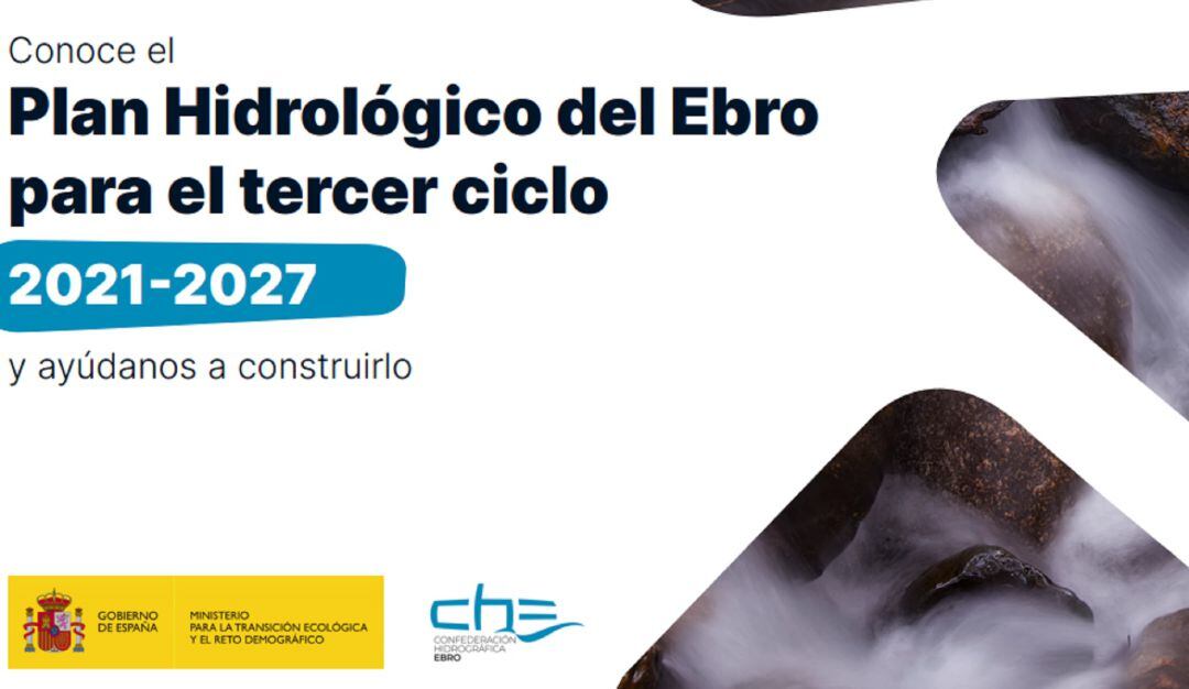 La web de la CHE publica el Plan Hidrológico del Ebro para el período 2021-2027. 