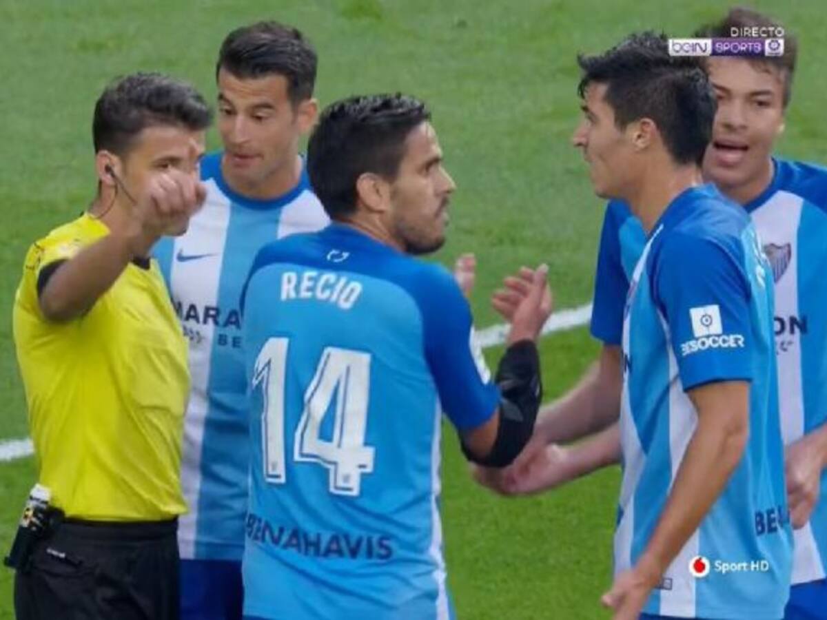 ¿Qué señaló el árbitro del Real Madrid-Málaga?