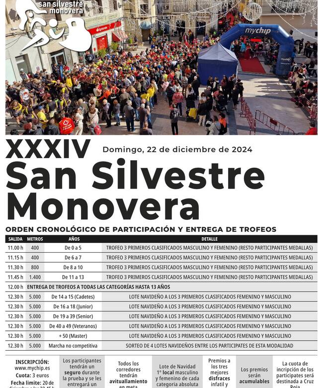 La San Silvestre Monovera calienta motores