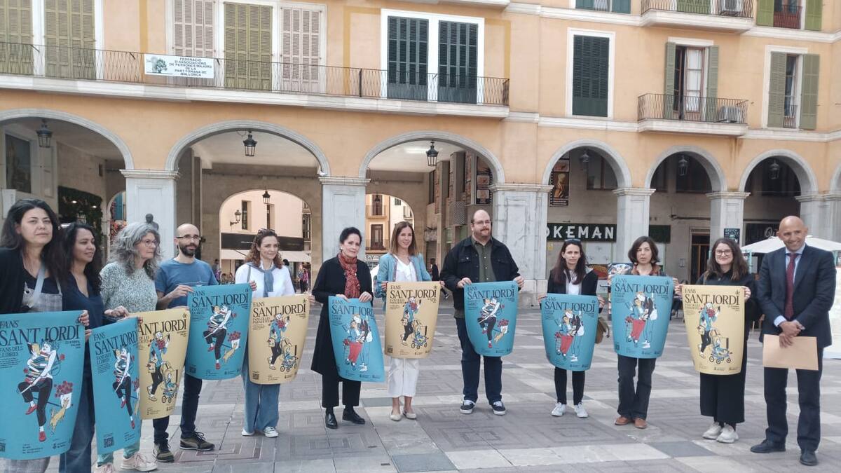 Una treintena de librerías de Palma saldrán a la calle en el Día de Sant Jordi con descuentos y actividades para toda la familia