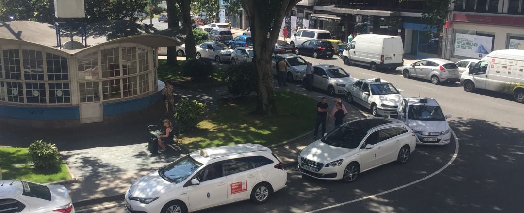 Parada de taxis en A Coruña