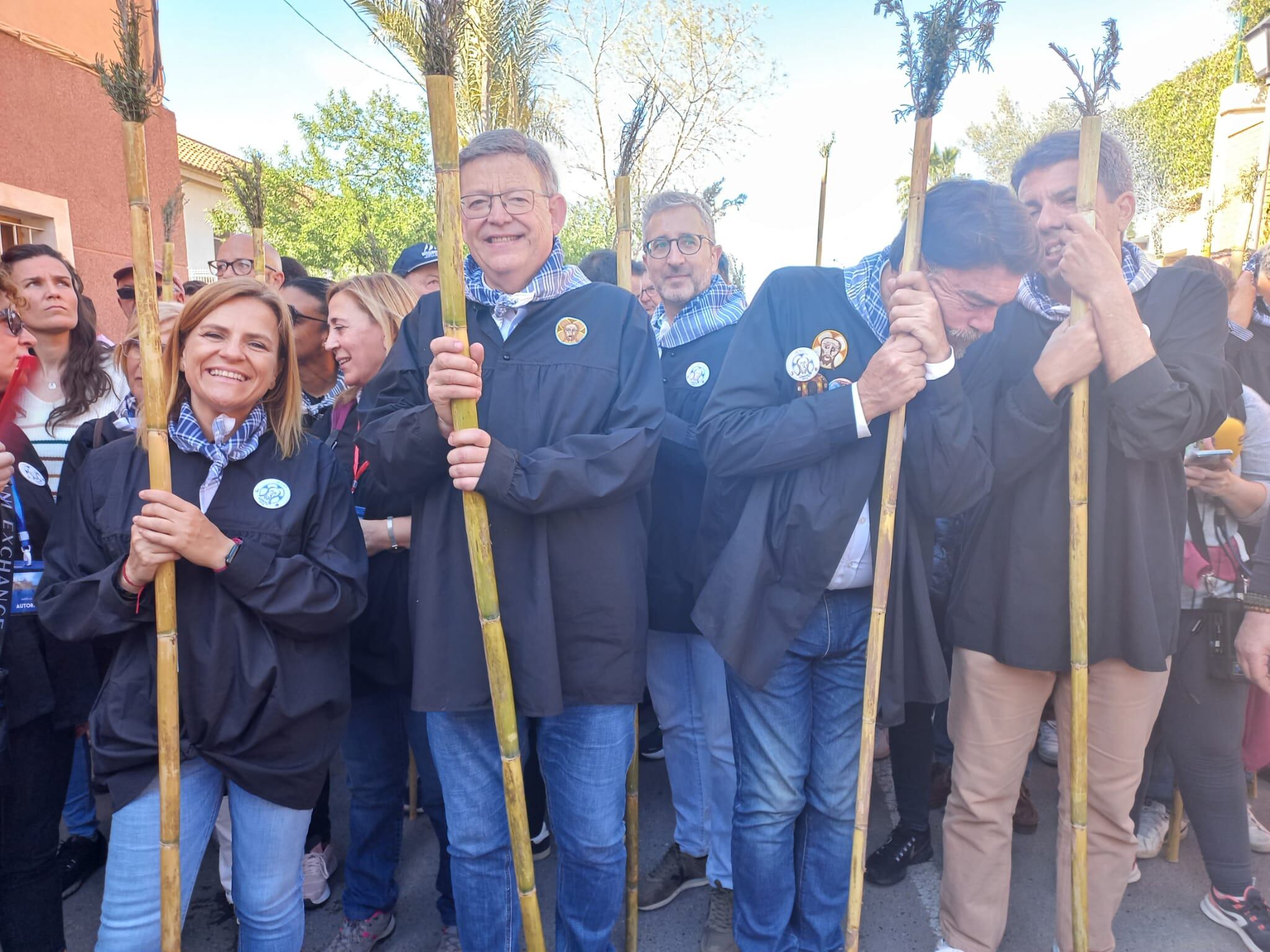 Pilar Bernabé, delegada del Gobierno en la Comunitat Valenciana, Ximo Puig, presidente de la Generalitat Valenciana, Luis Barcala, alcalde de Alicante y Carlos Mazón, presidente de la Diputación de Alicante