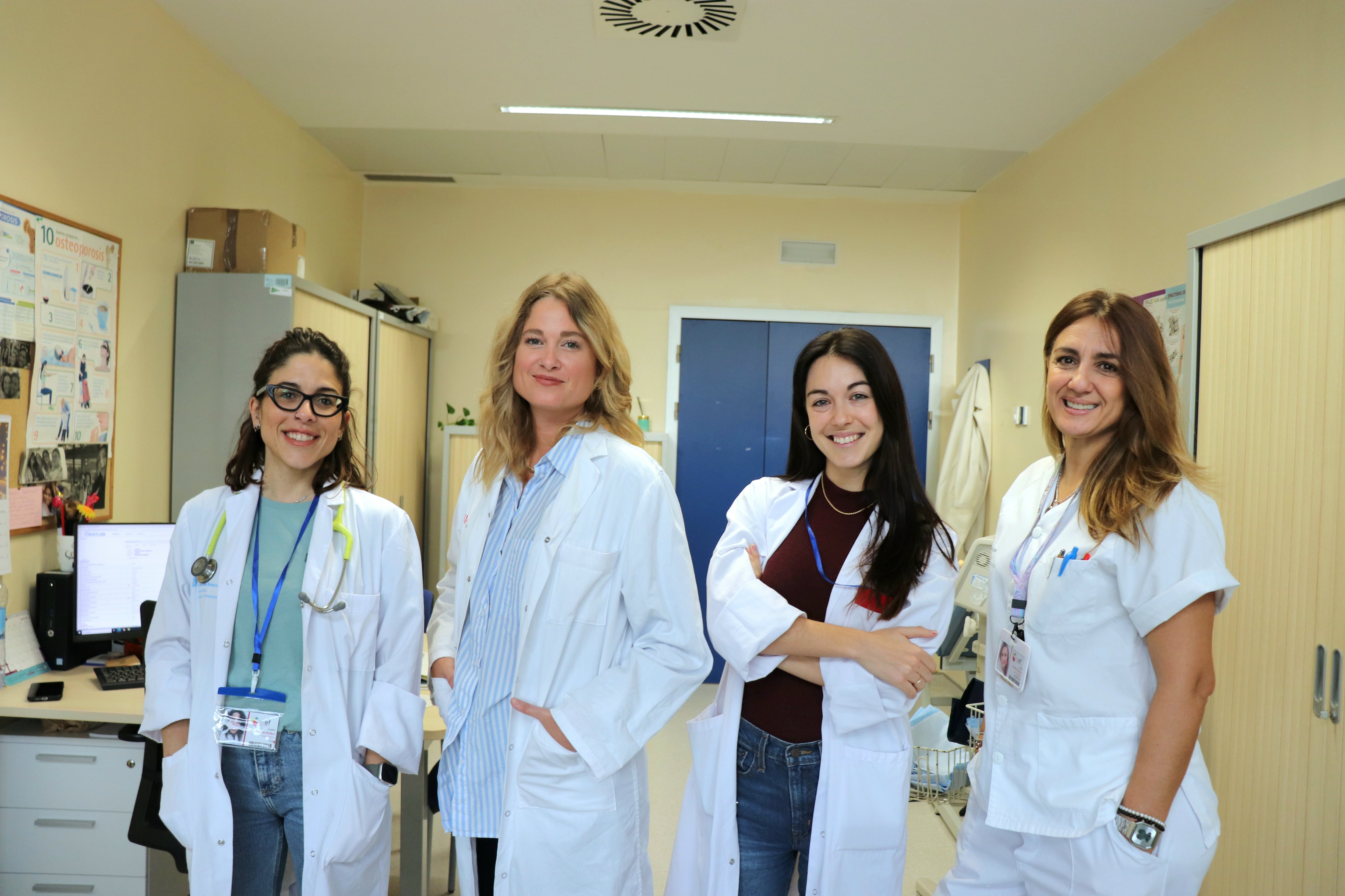 Alba Quesada, Belén Busso, Marina Pino y Cristina Carmona (ASEF)