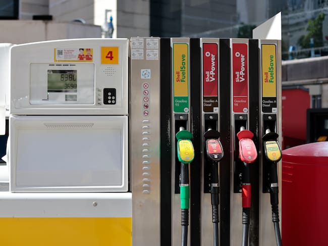 Sortidors de combustible a una estació de servei