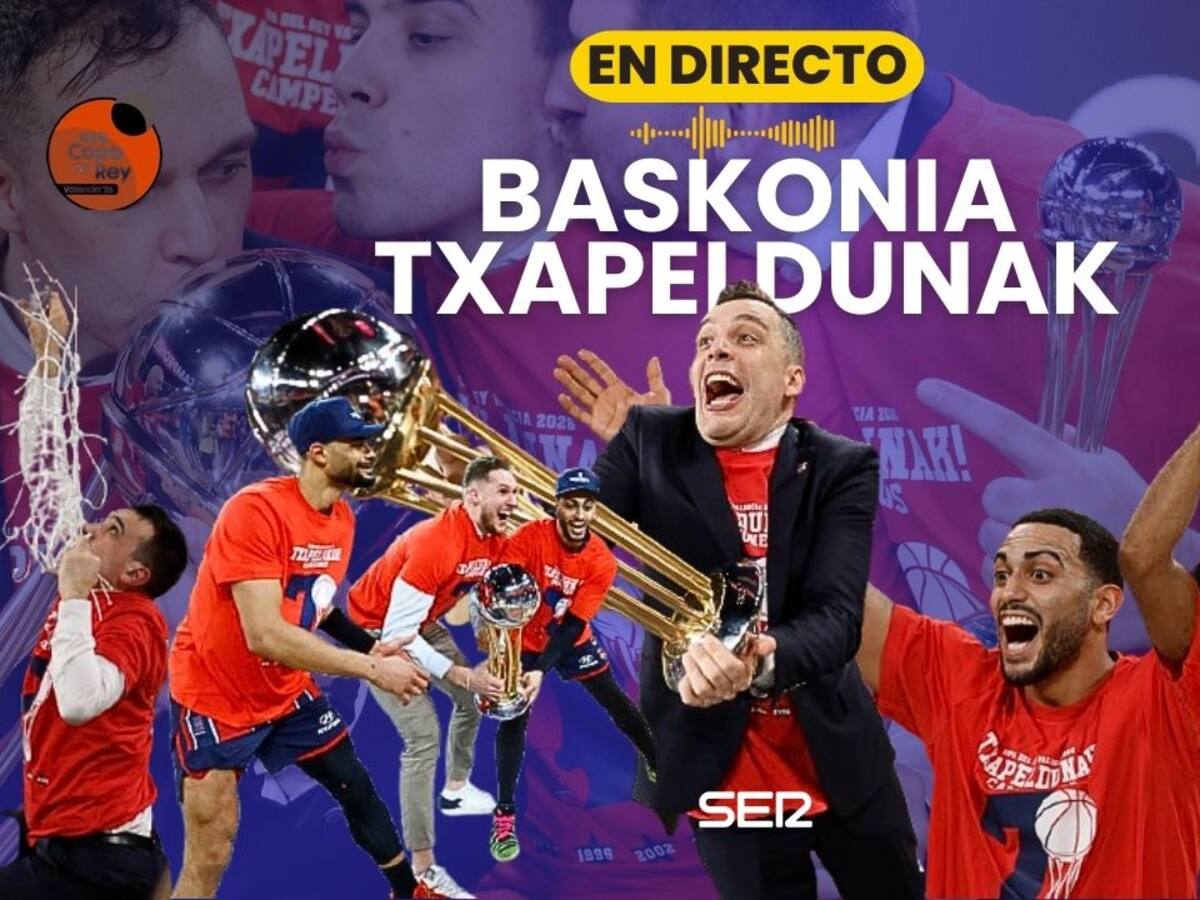 Baskonia celebra con su afición la Copa del Rey 2026. En directo, el recibimiento en SER Vitoria