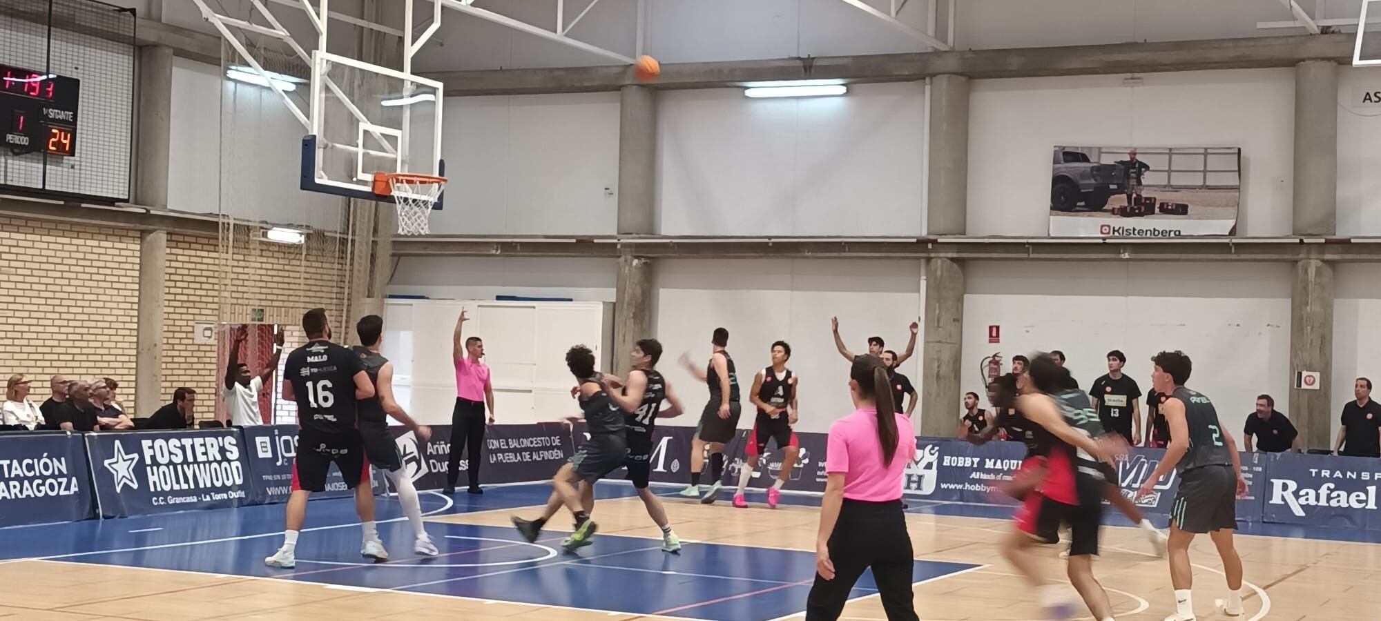 El Letra Corpórea Unión Basket Barbastro ganó a domicilio al Alfindén CB por 81-86. Foto: Letra Corpórea UB Barbastro