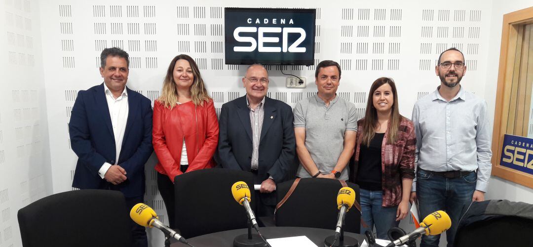 Los candidatos de PSOE, Mover, PP, La Izquierda Hoy, Unidas Podemos IU Otra Parla es Posible y Ciudadanos